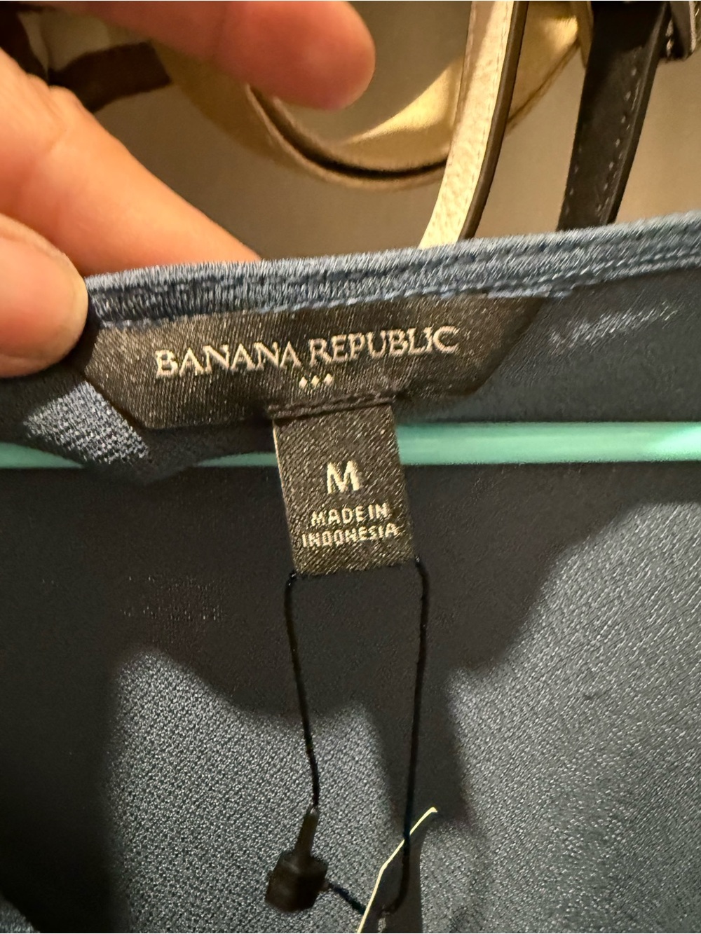 Express Navy Blue Banana Republic Top - Picture 2 of 3